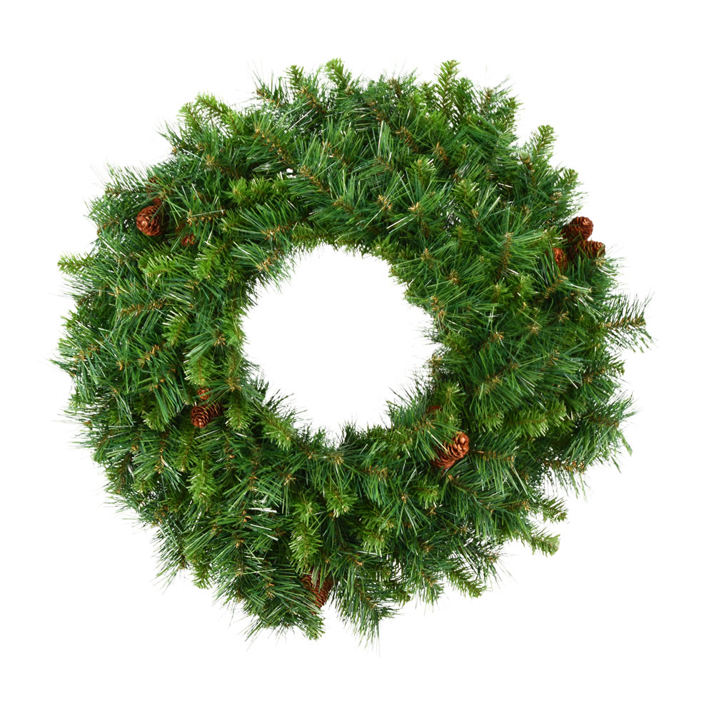 Vickerman Artificial Cheyenne Pine Wreath