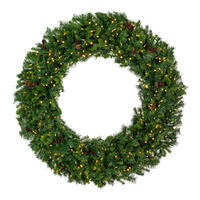 144" Cheyenne Pine Wreath LED 1400WW