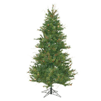 Vickerman Slim Mixed Country Pine Artificial Christmas Tree
