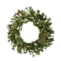 Vickerman Artificial Mixed Country Pine Wreath