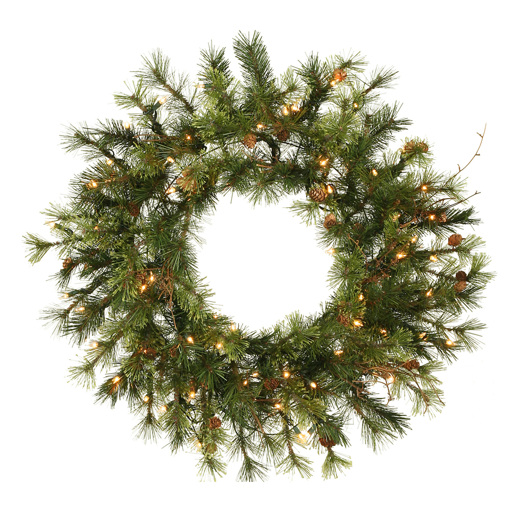 Vickerman Artificial Mixed Country Pine Wreath