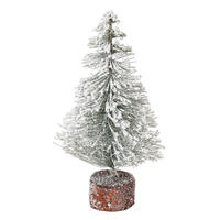 Vickerman Flocked Village Tabletop Artificial Christmas Tree