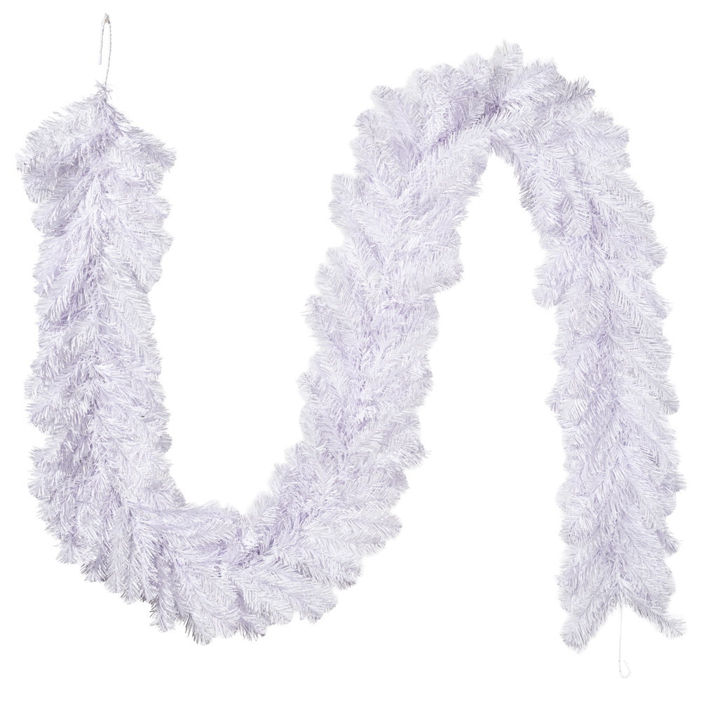 Vickerman Artificial Crystal White Garland