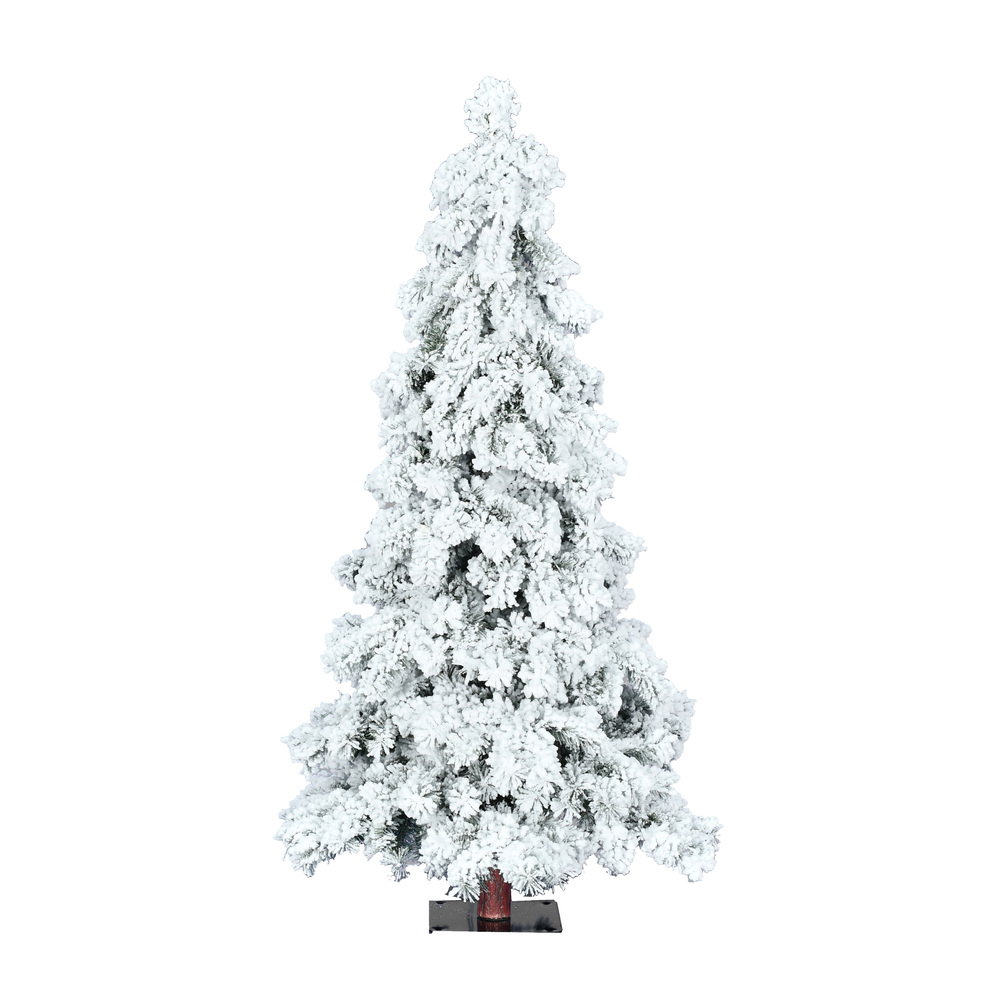 Vickerman Flocked Spruce Alpine Artificial Christmas Tree