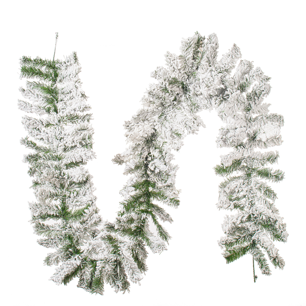 Vickerman Artificial Flocked Alaskan Garland