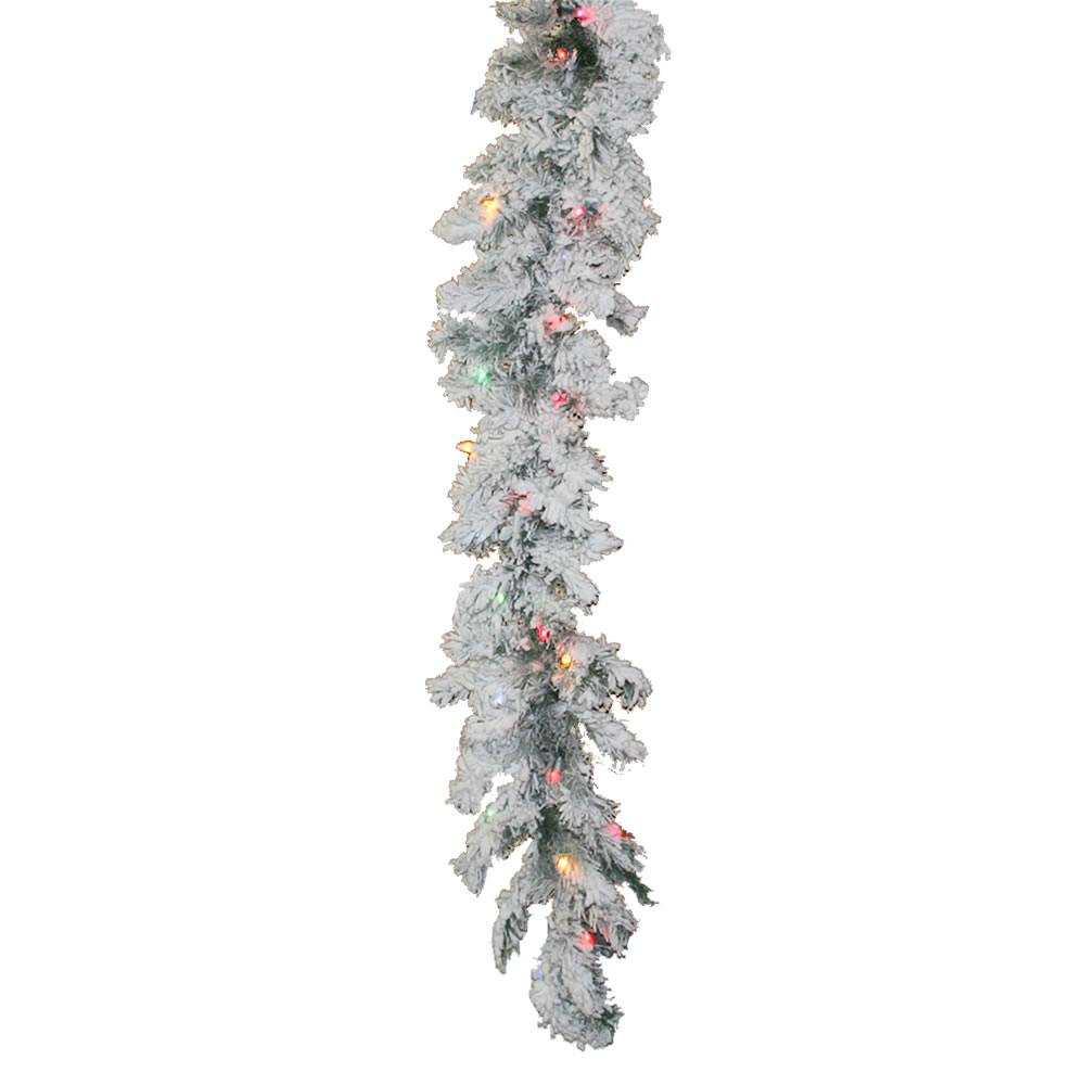 Vickerman Artificial Flocked Alaskan Garland