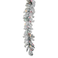 Vickerman Artificial Flocked Alaskan Garland