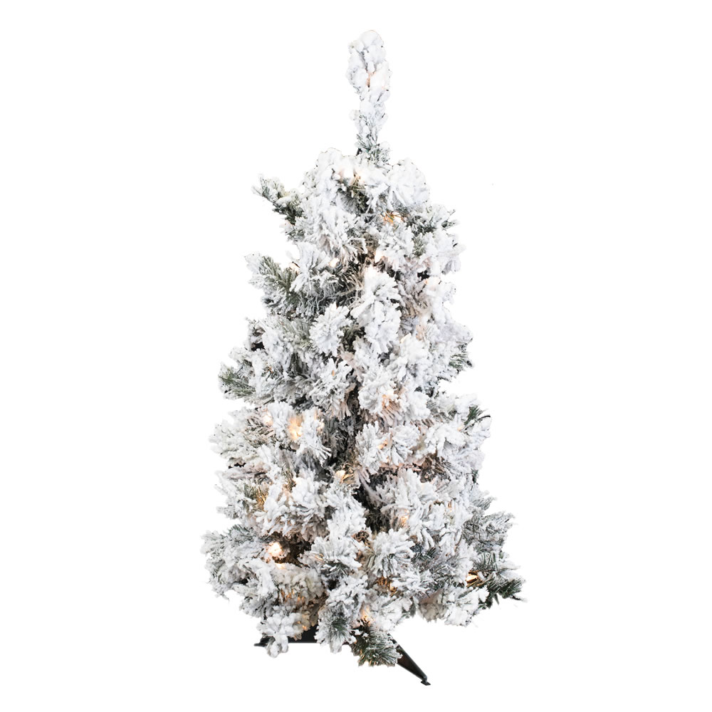 Vickerman Flocked Alaskan Artificial Christmas Tree