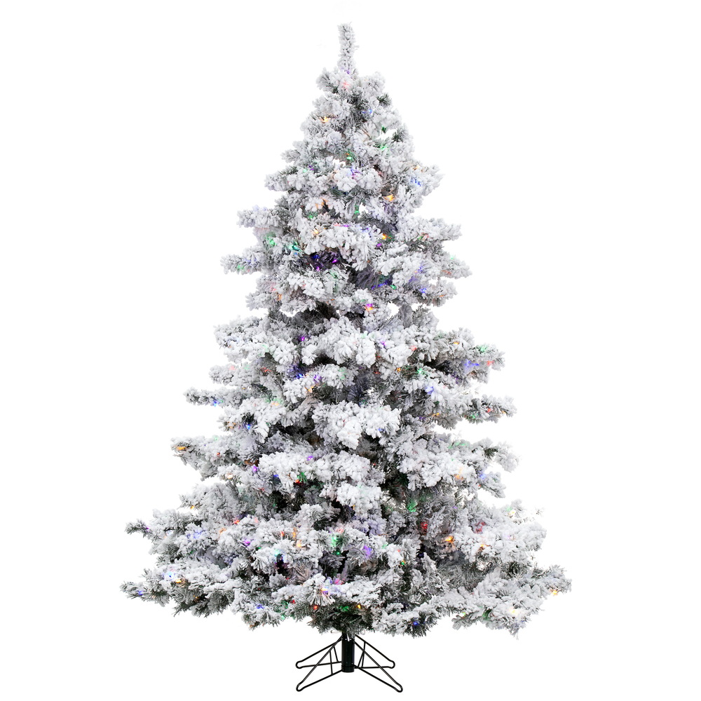 Vickerman Flocked Alaskan Artificial Christmas Tree