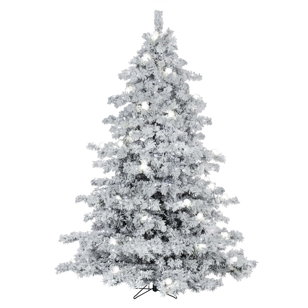 Vickerman Flocked Alaskan Artificial Christmas Tree