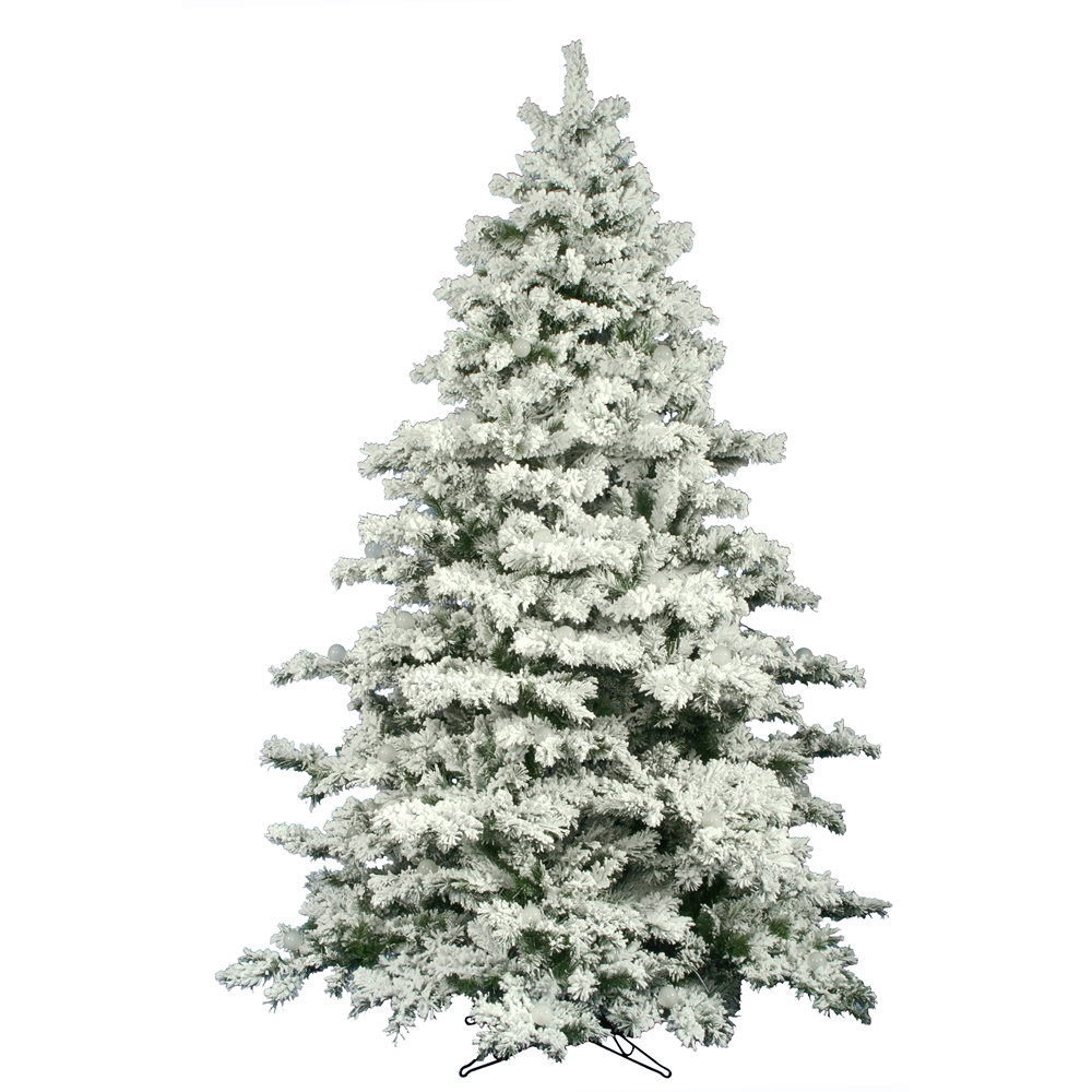 Vickerman Flocked Alaskan Artificial Christmas Tree