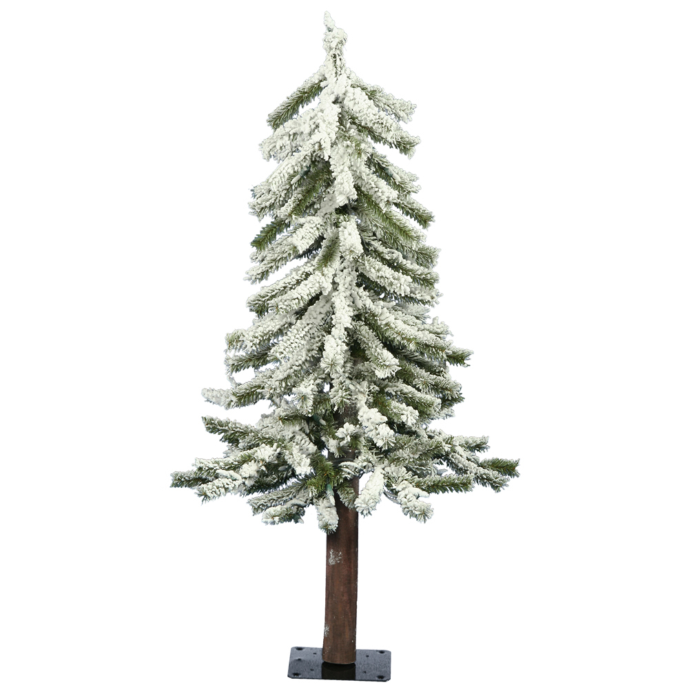 Vickerman Flocked Alpine Artificial Christmas Tree