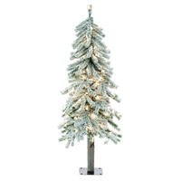 Vickerman Flocked Alpine Artificial Christmas Tree