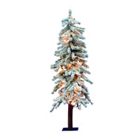Vickerman Flocked Alpine Artificial Christmas Tree