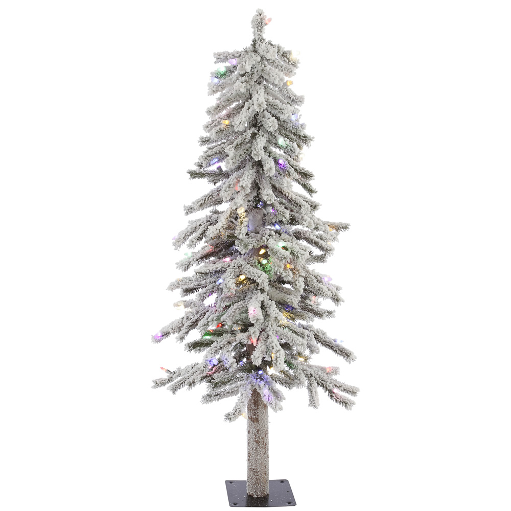 Vickerman Flocked Alpine Artificial Christmas Tree