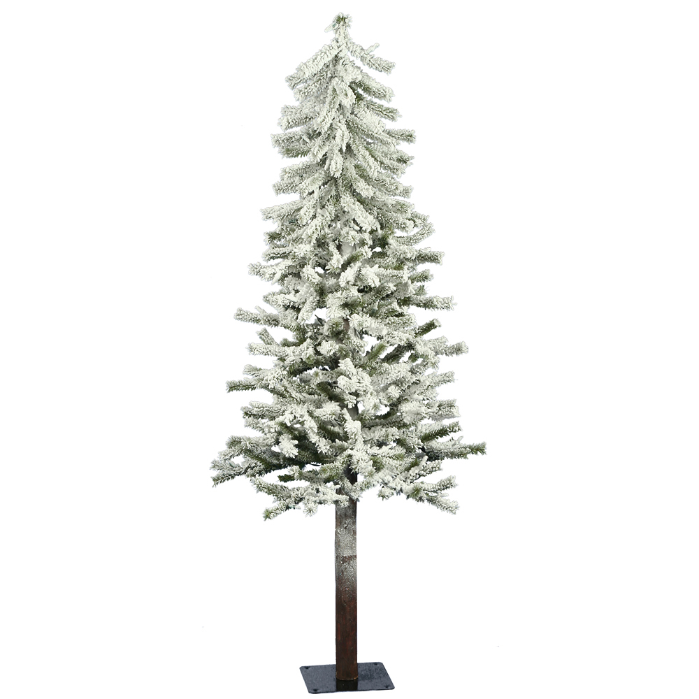 Vickerman Flocked Alpine Artificial Christmas Tree