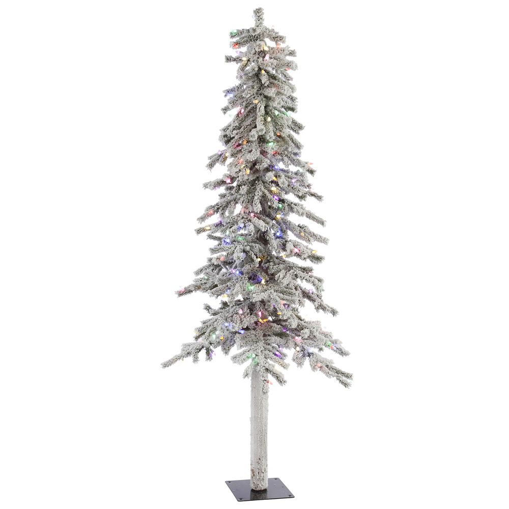 Vickerman Flocked Alpine Artificial Christmas Tree