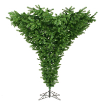 Vickerman Green Unique Artificial Upside Down Tree