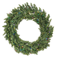 48" Camdon Fir Wreath LED 300MU