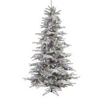 Vickerman Flocked Sierra Fir Artificial Christmas Tree