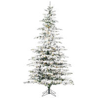 Vickerman Flocked Sierra Fir Artificial Christmas Tree