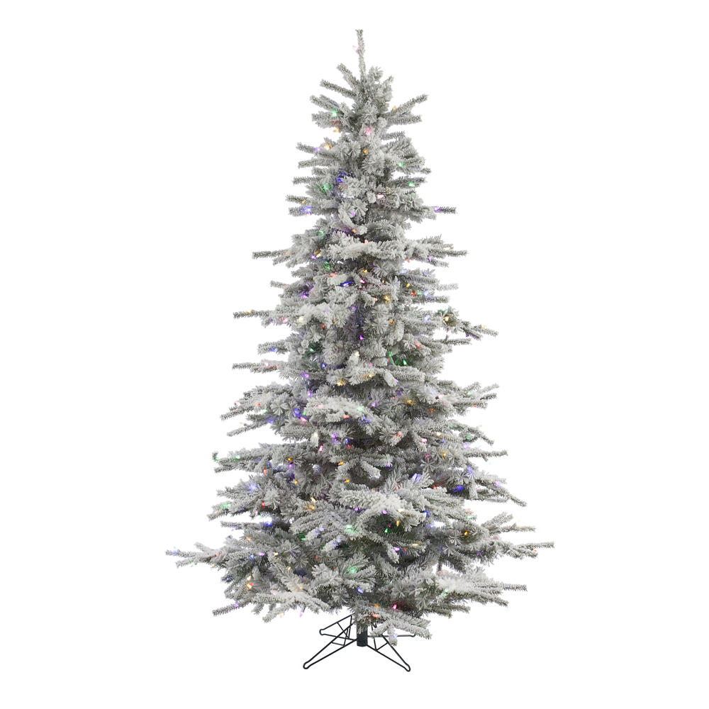 Vickerman Flocked Sierra Fir Artificial Christmas Tree