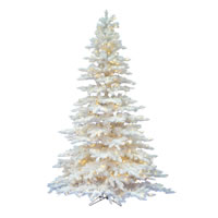 Vickerman Flocked White Spruce Artificial Christmas Tree