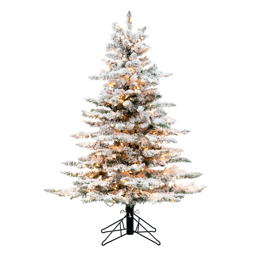 Vickerman Flocked Utica Fir Artificial Christmas Tree