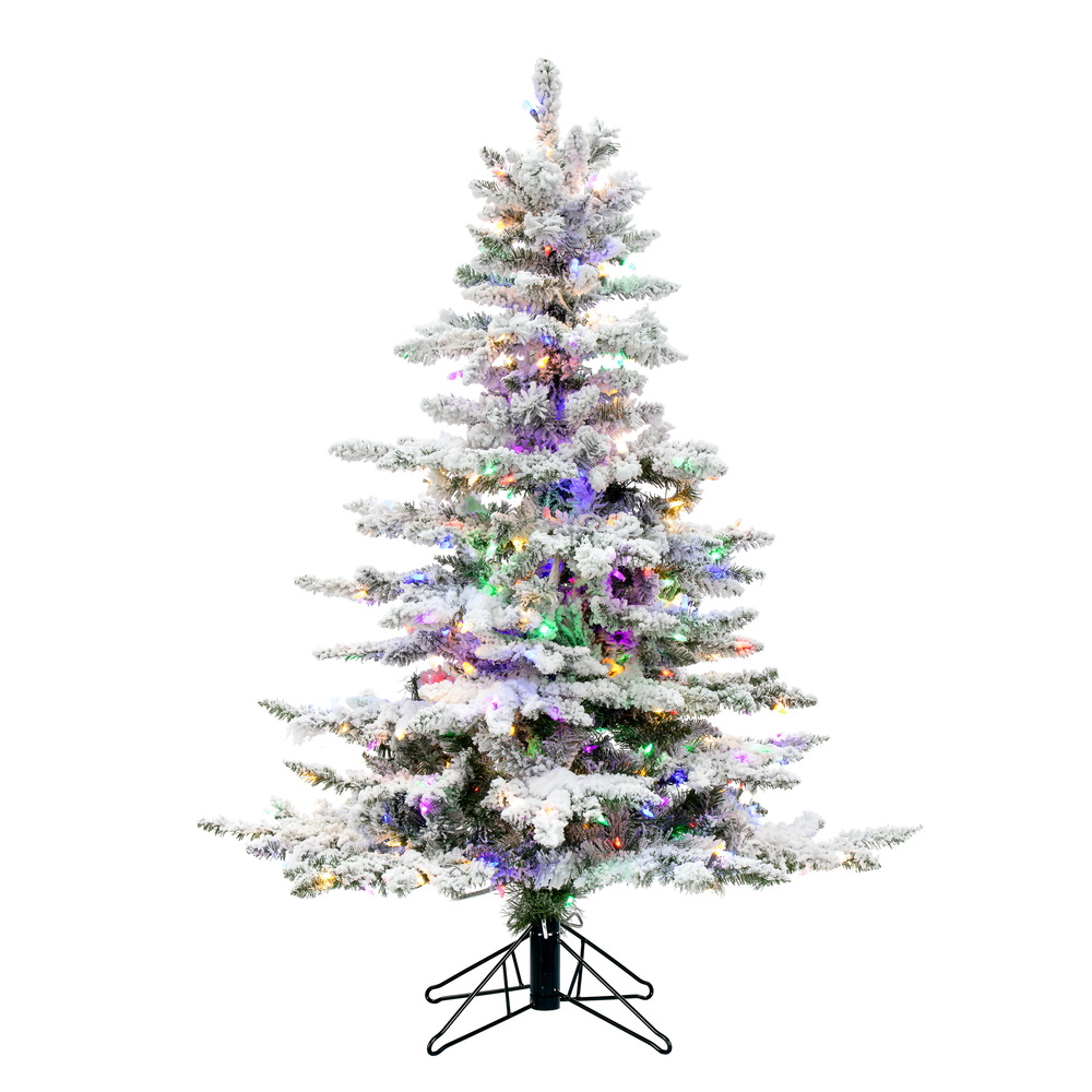 Vickerman Flocked Utica Fir Artificial Christmas Tree