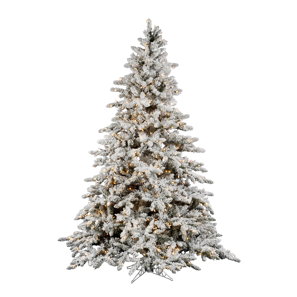 Vickerman Flocked Utica Fir Artificial Christmas Tree