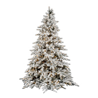 Vickerman Flocked Utica Fir Artificial Christmas Tree