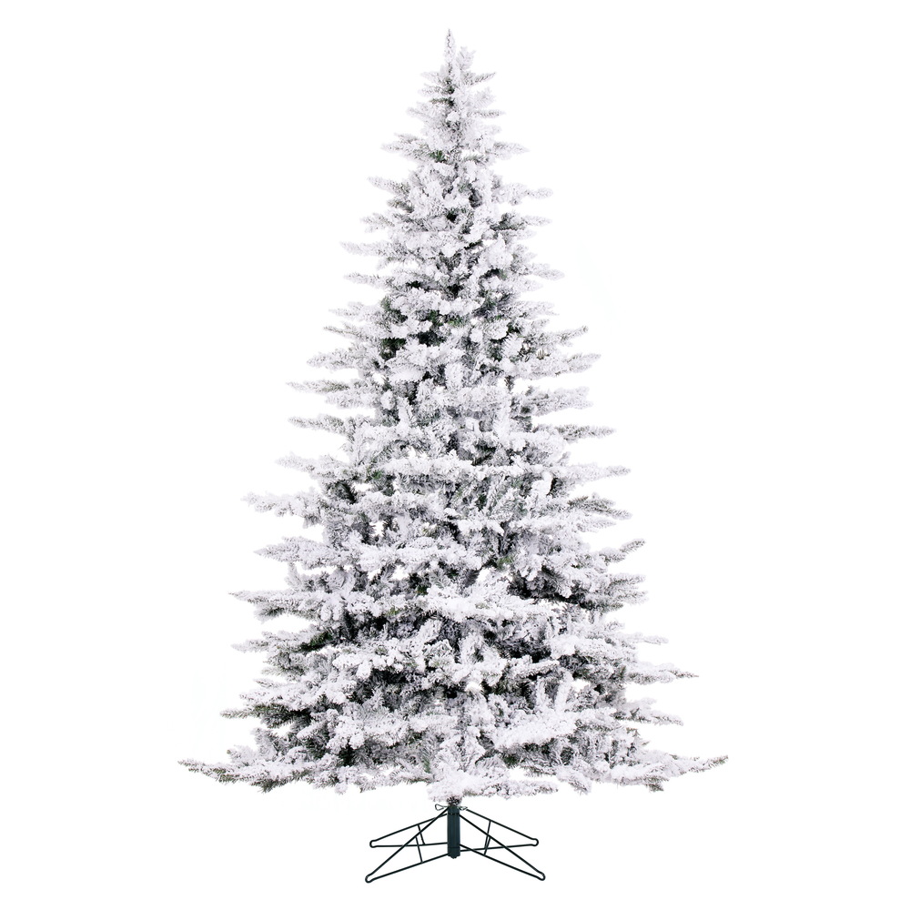 Vickerman Flocked Utica Fir Artificial Christmas Tree