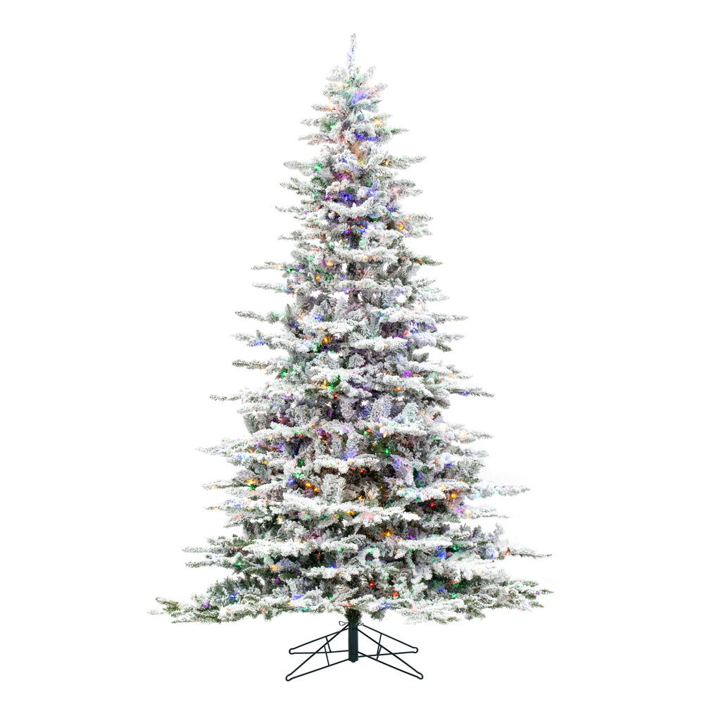 Vickerman Flocked Utica Fir Artificial Christmas Tree