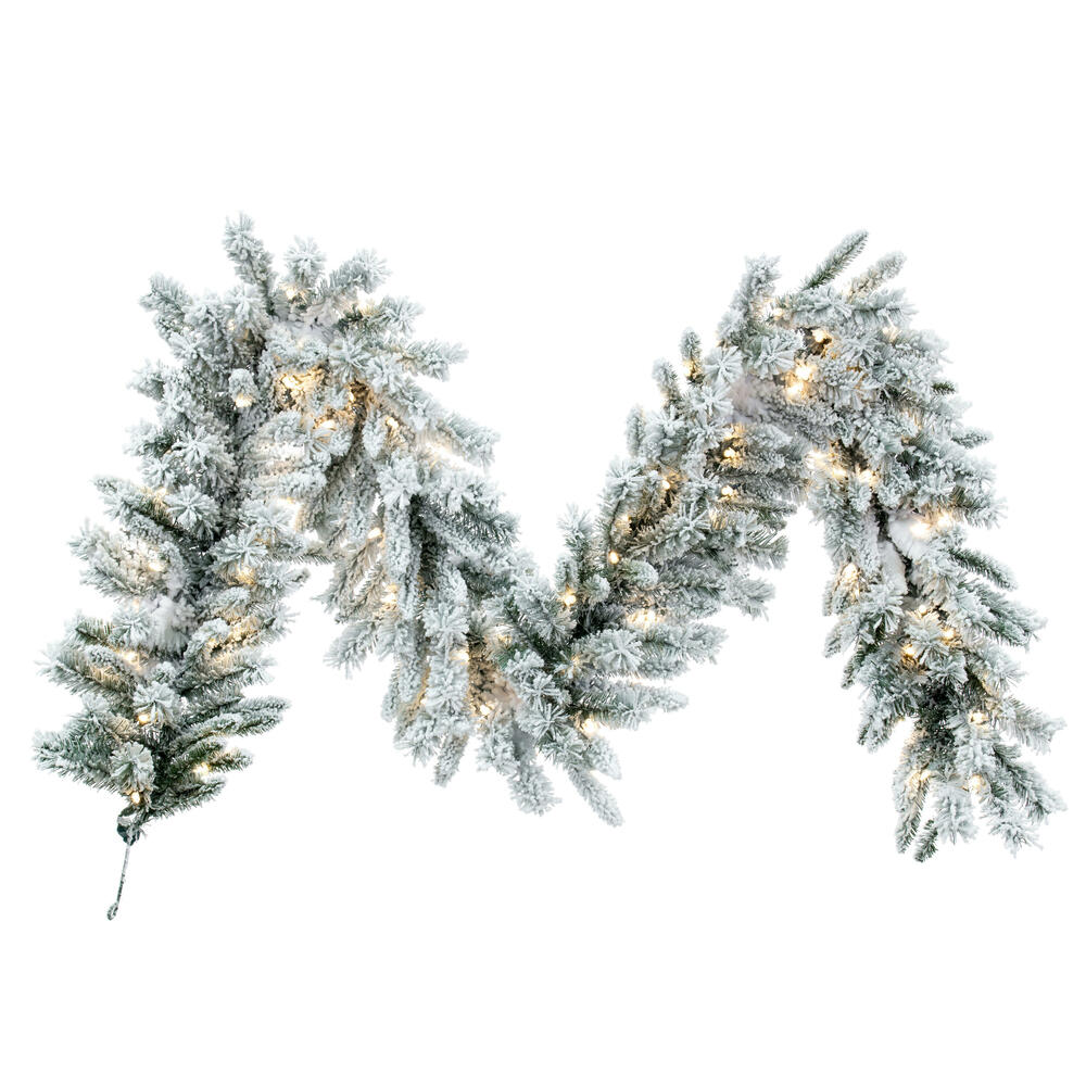 Vickerman Flocked Utica Fir Artificial Garland 