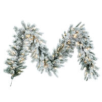 Vickerman Flocked Utica Fir Artificial Garland 
