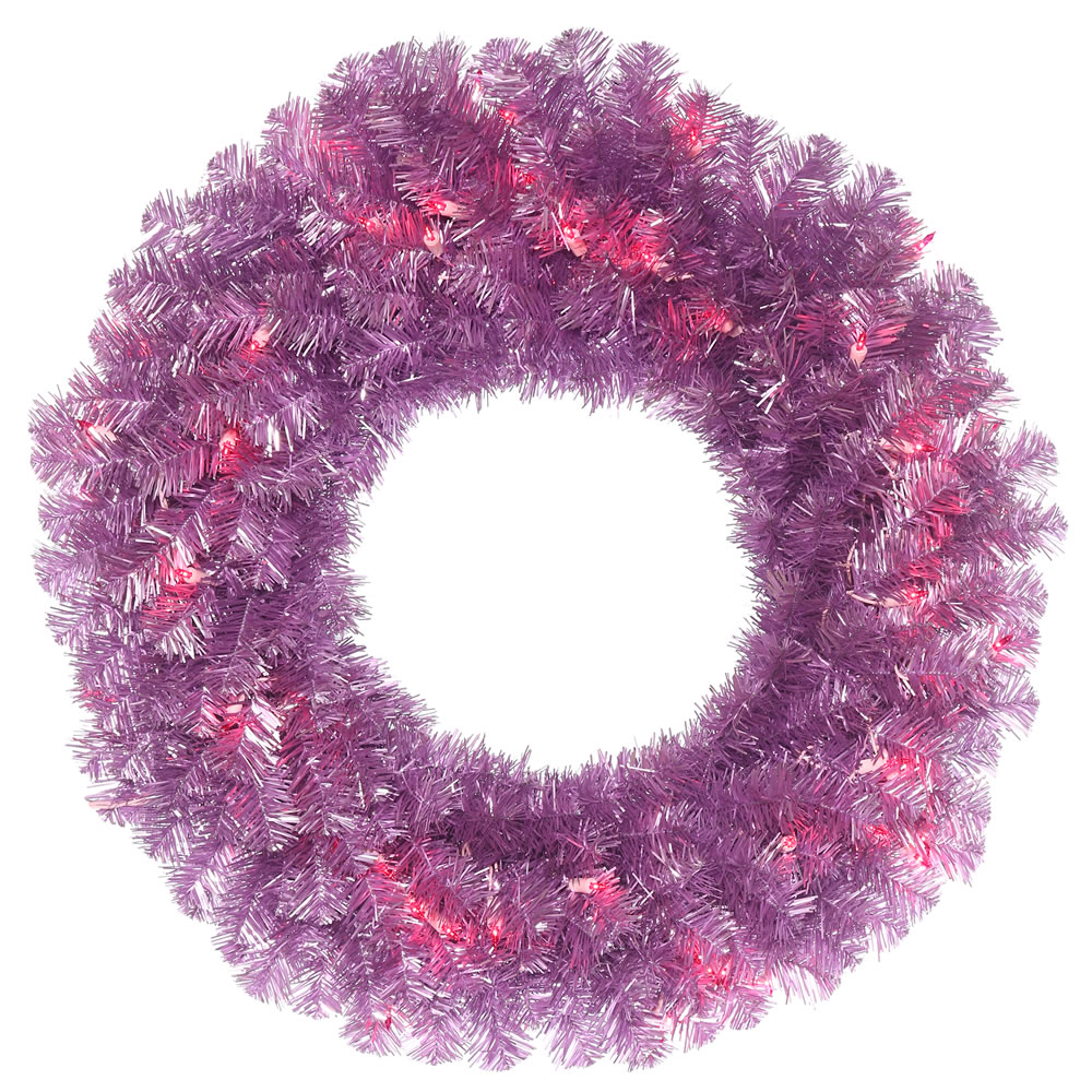 Vickerman Violet Pine Wreath
