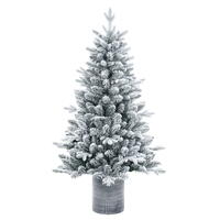 Vickerman Frosted Potted Spruce Artificial Christmas Tree