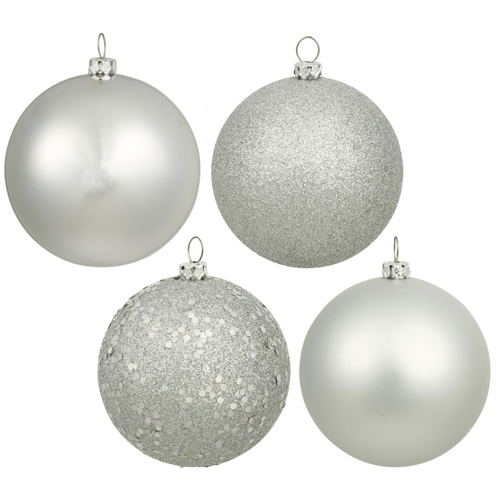 Vickerman Silver Ball Ornament
