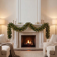 9' x 24" Oregon Fir Garland WA LED 400WW