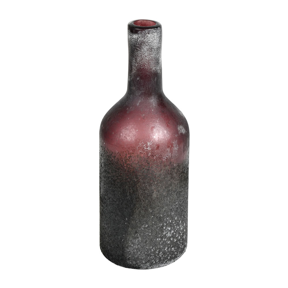 Vickerman Milestone Gray Round Glass Vase