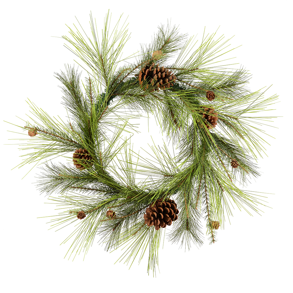 Vickerman Larkspur Pine Artificial Christmas Wreath