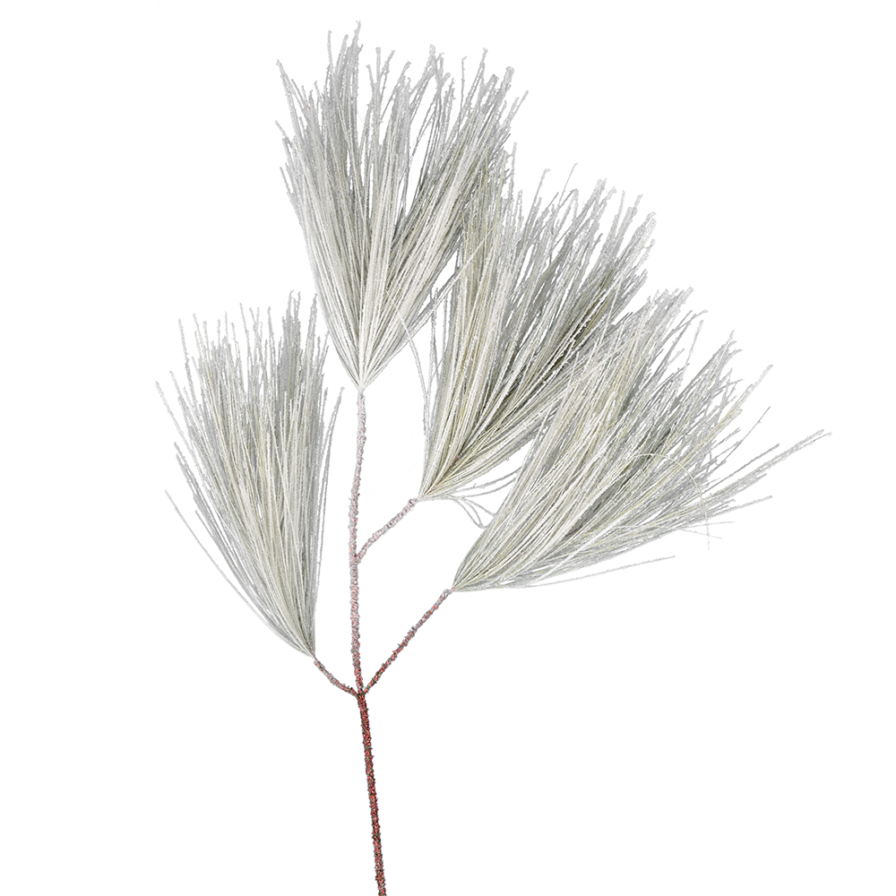 30" Flocked Coutler Pine Spray 2/Pk