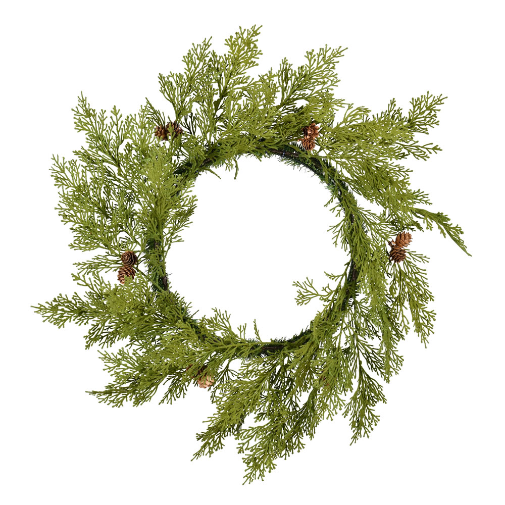 Vickerman Cedar Pinecone Artificial Christmas Wreath