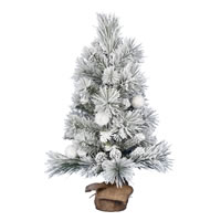 Vickerman Frosted Beacon Pine Artificial Christmas Tree
