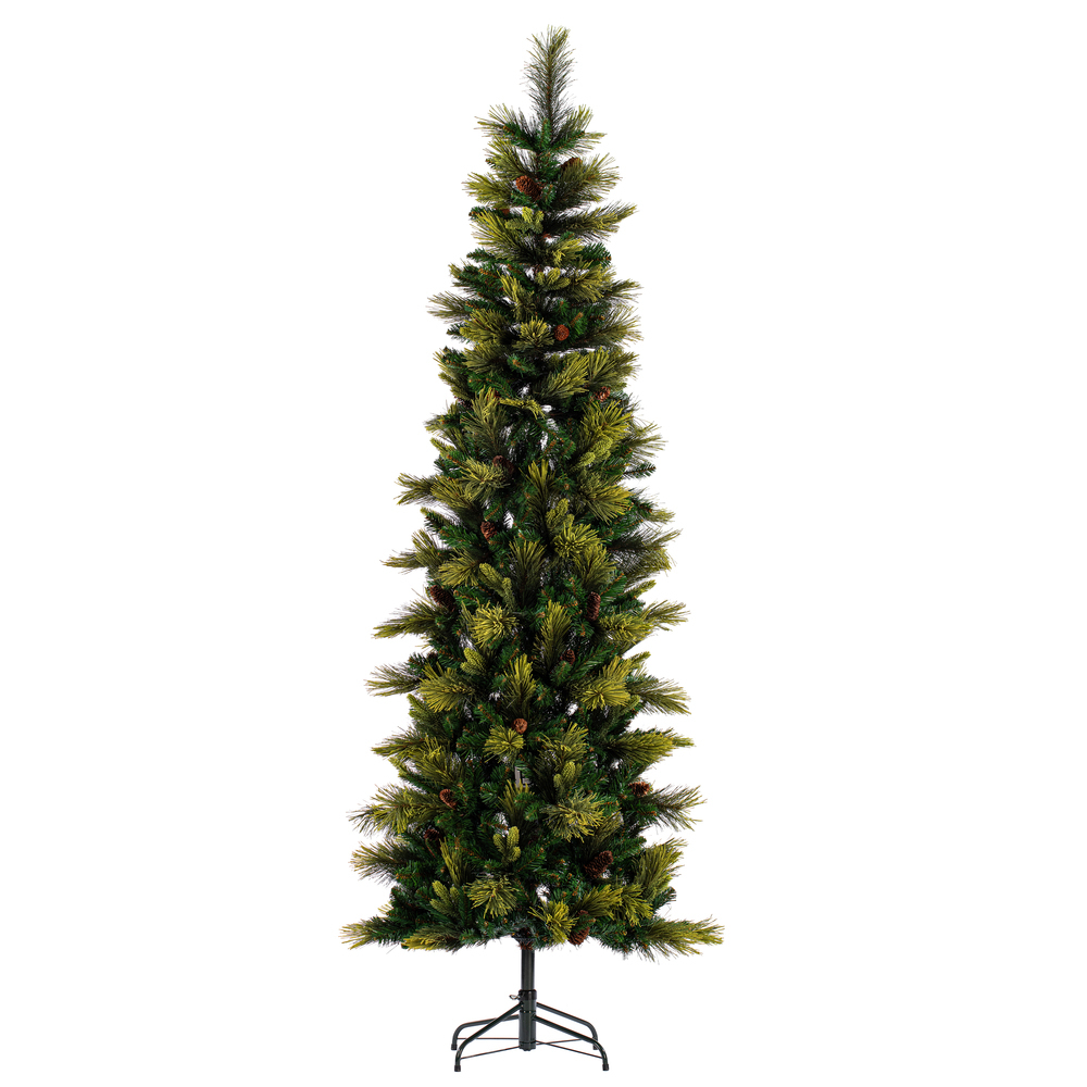 Vickerman Slim Emerald Mixed Fir Artificial Christmas Tree