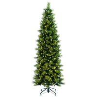 Vickerman Slim Emerald Mixed Fir Artificial Christmas Tree
