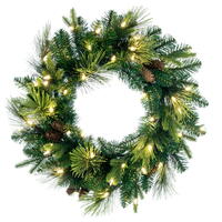 Vickerman Emerald Mixed Fir Artificial Wreath