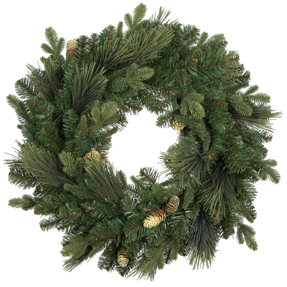 Vickerman Emerald Mixed Fir Artificial Wreath