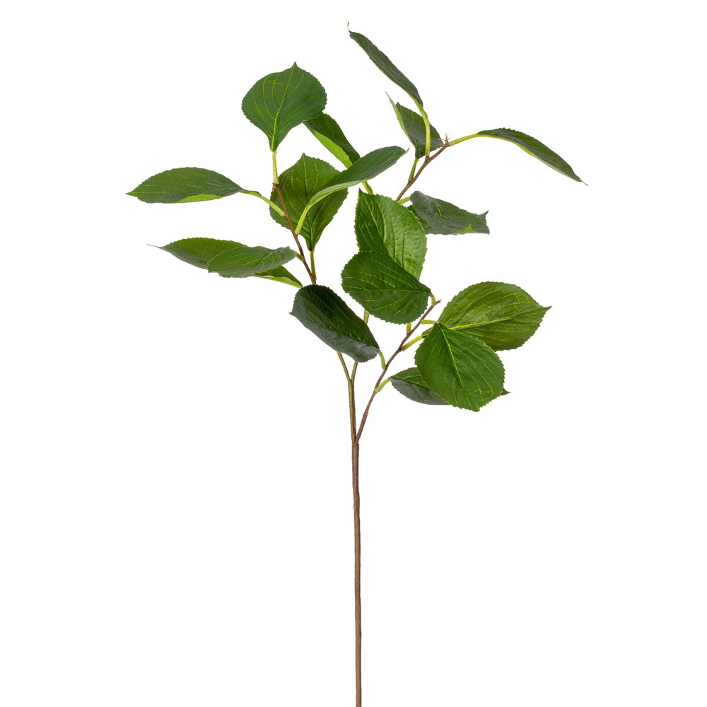 26" Green Hydrangea Leaf Spray 2/Bag
