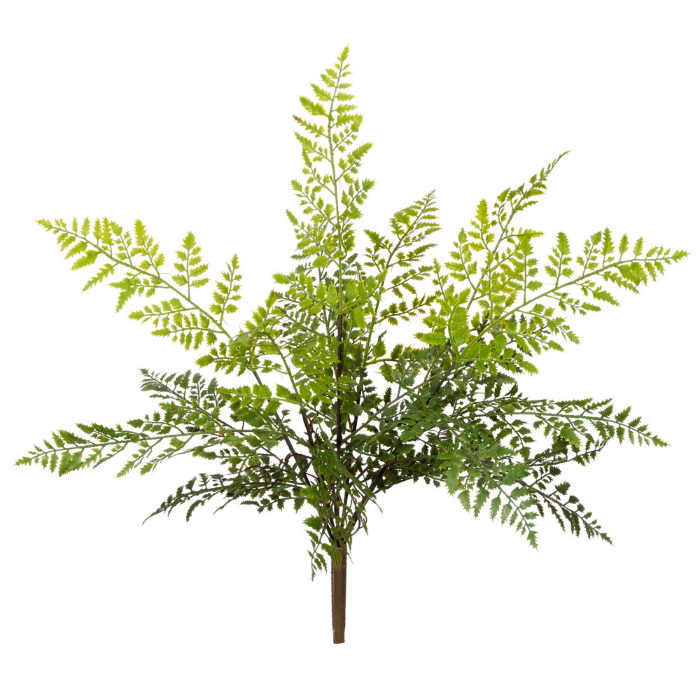 25" Green Maidenhair Fern Bush UV 2/Bag